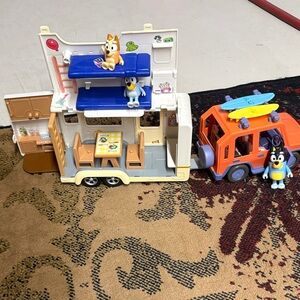 Colorful Adventure Caravan Playset with Figures